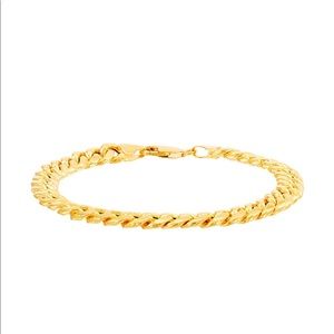 Men's Miami Cuban Link 8-1/2" Bracelet (7mm) in 10k Yellow Gold